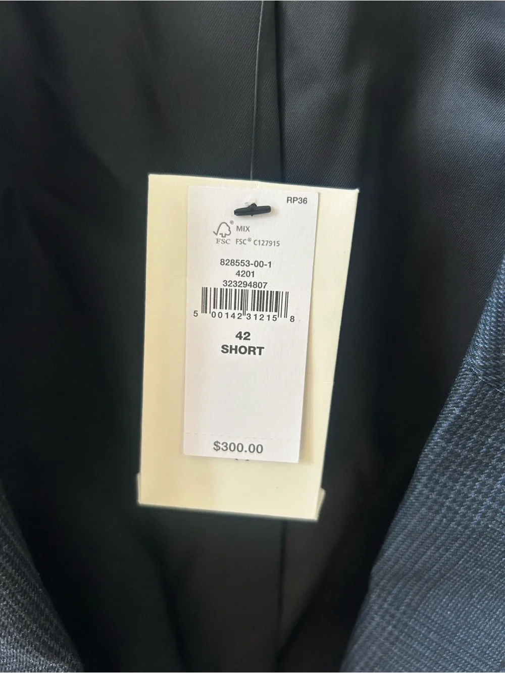 Banana Republic NWT Glen Plaid Blazer 42 S Tailored Fit Navy NEW